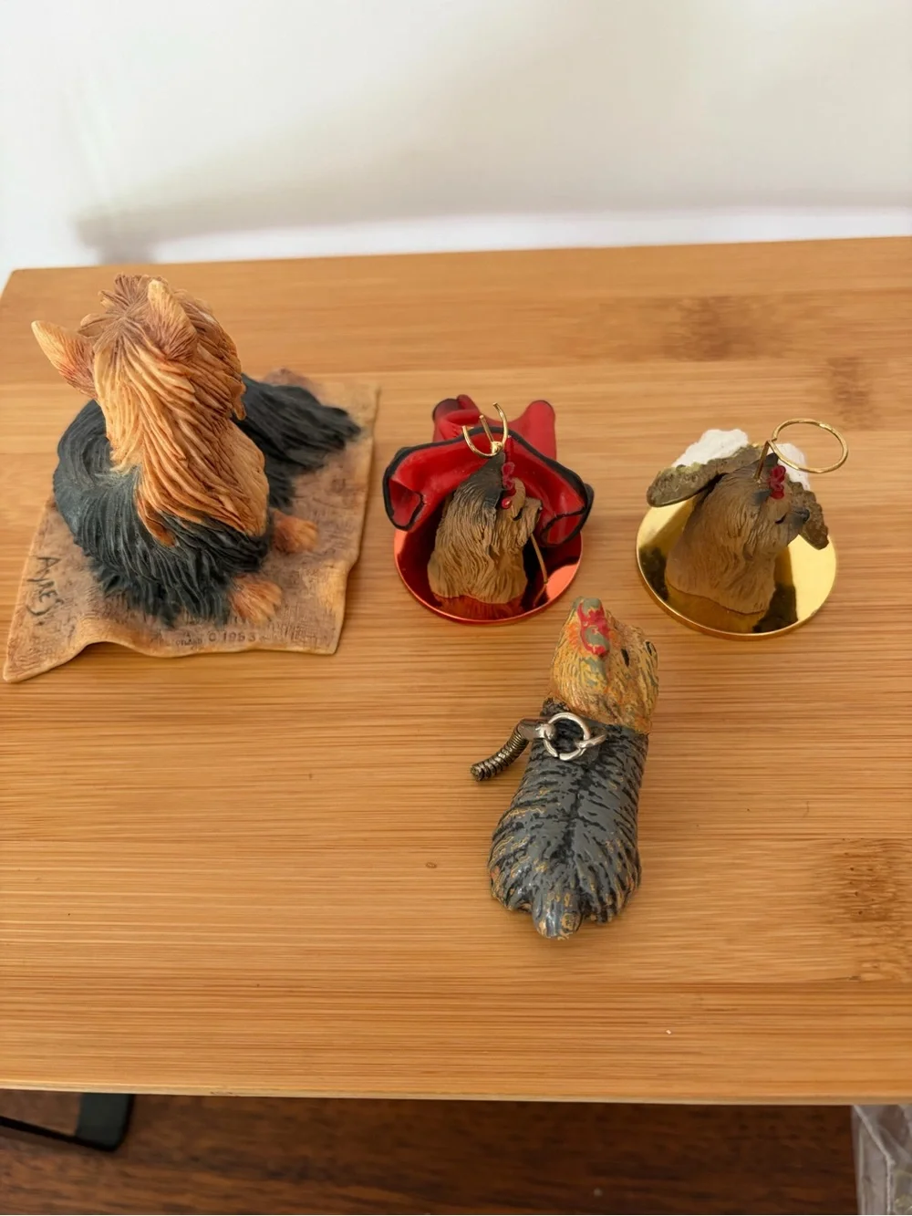 Yorkshire Terrier Dogs Figurine Collection -Devil & Angel.